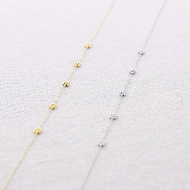 STEEL FLOWER NECKLACE