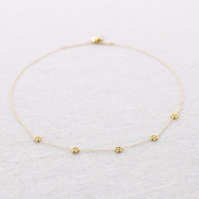 STEEL FLOWER NECKLACE