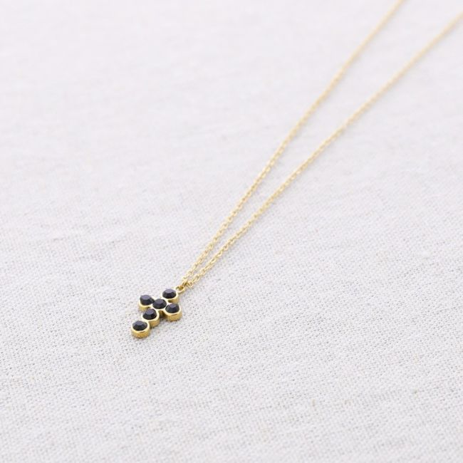 CRYSTAL CROSS STEEL CHOKER