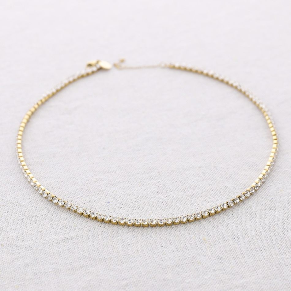 STEEL CRYSTALS CHOKER