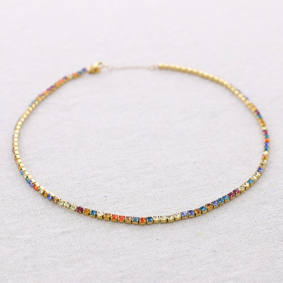 STEEL CRYSTALS CHOKER