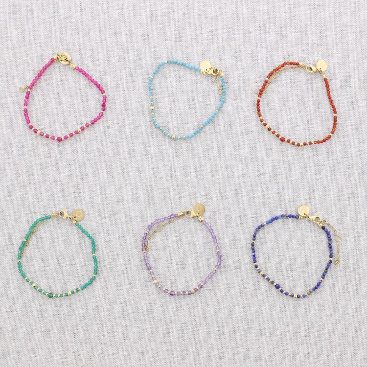 PULSERA ACERO PIEDRAS NÁCAR 2