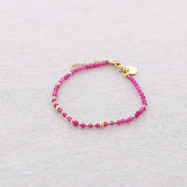PULSERA ACERO PIEDRAS NÁCAR