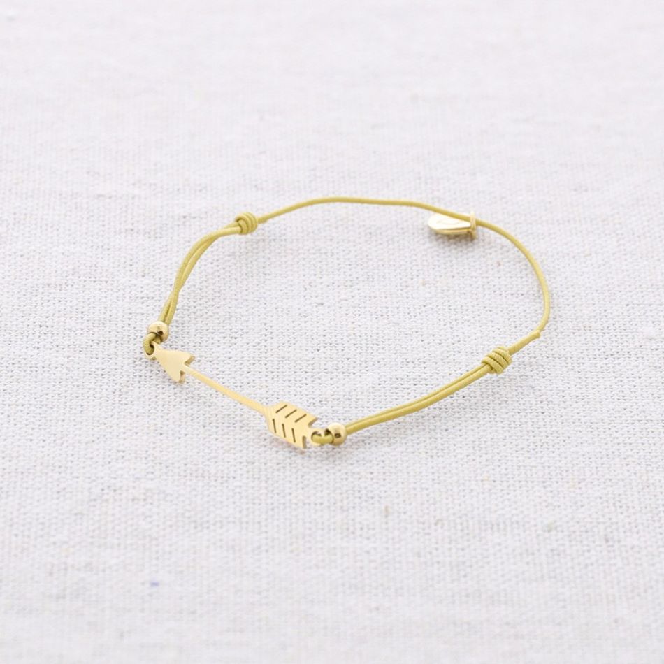 PULSERA ELÁSTICA FLECHA ACERO