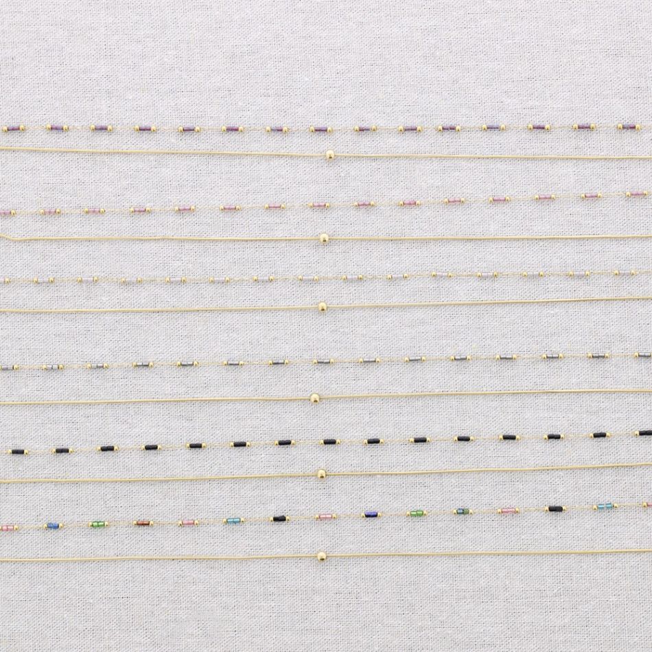 STEEL DOUBLE BEAD NECKLACE