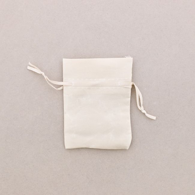 BOLSITAS SATIN TAUPE 8*10,5CM 50 PCS