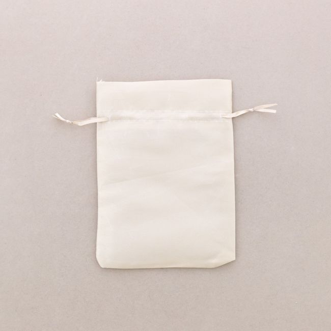 SATIN TAUPE BAGS 13*18CM 25 PCS