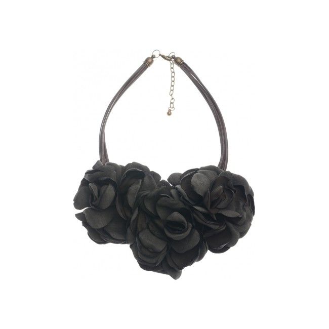SHORT NECKLACE THREE FLOWERS