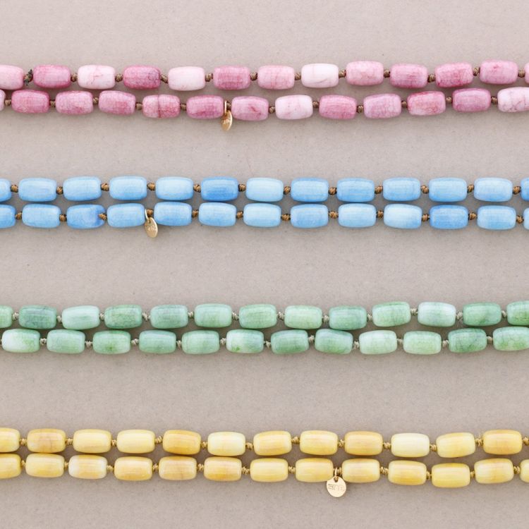 COLLAR LARGO NUDOS PIEDRAS 1.2M 2