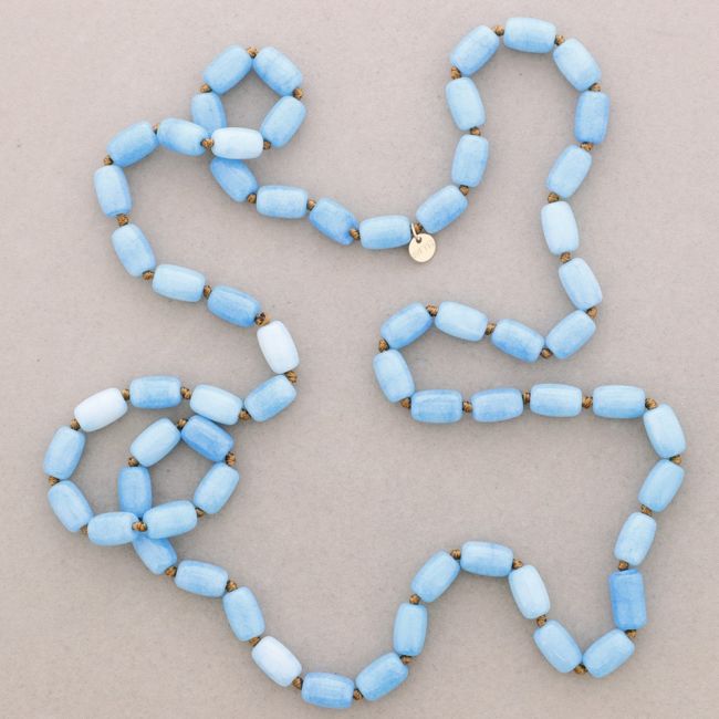 LONG NECKLACE KNOTS STONES 1.2M