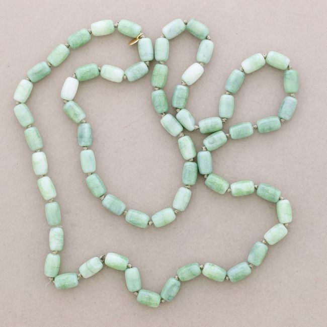 LONG NECKLACE KNOTS STONES 1.2M