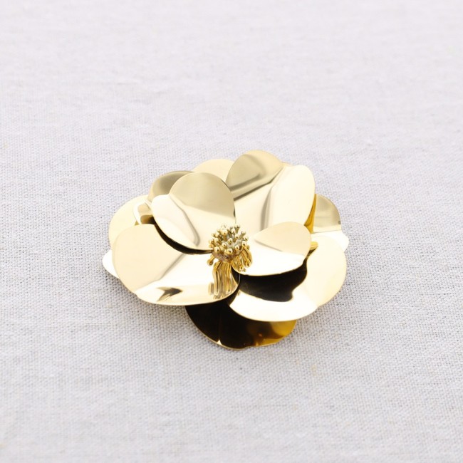 FLOWER STEEL BROOCH