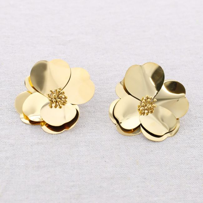 FLOWER STEEL EARRINGS