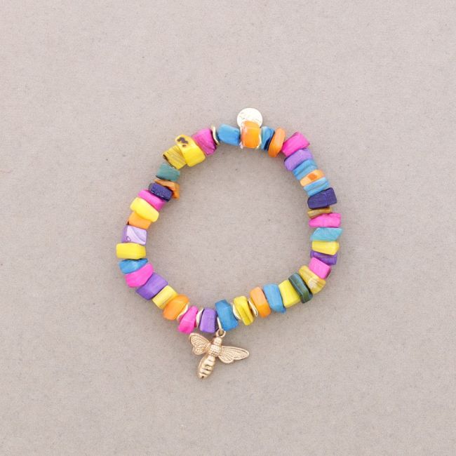 BEE NACRE BEADS BRACELET