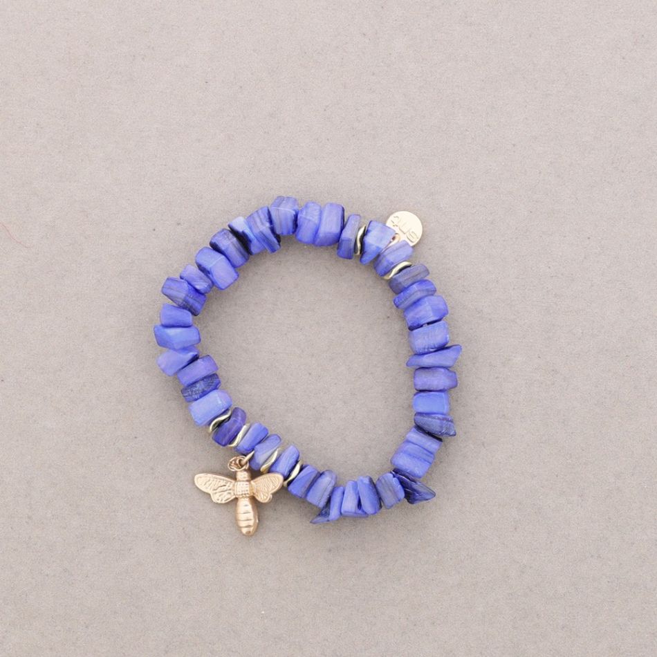 BEE NACRE BEADS BRACELET