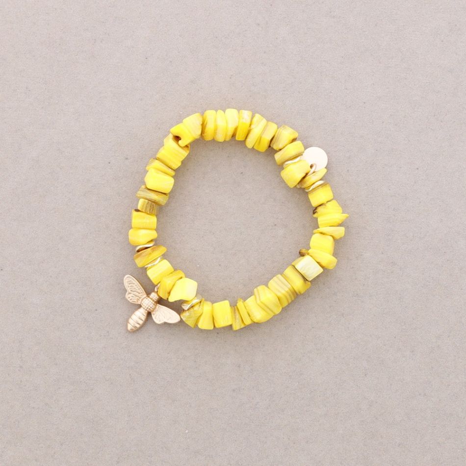 BEE NACRE BEADS BRACELET