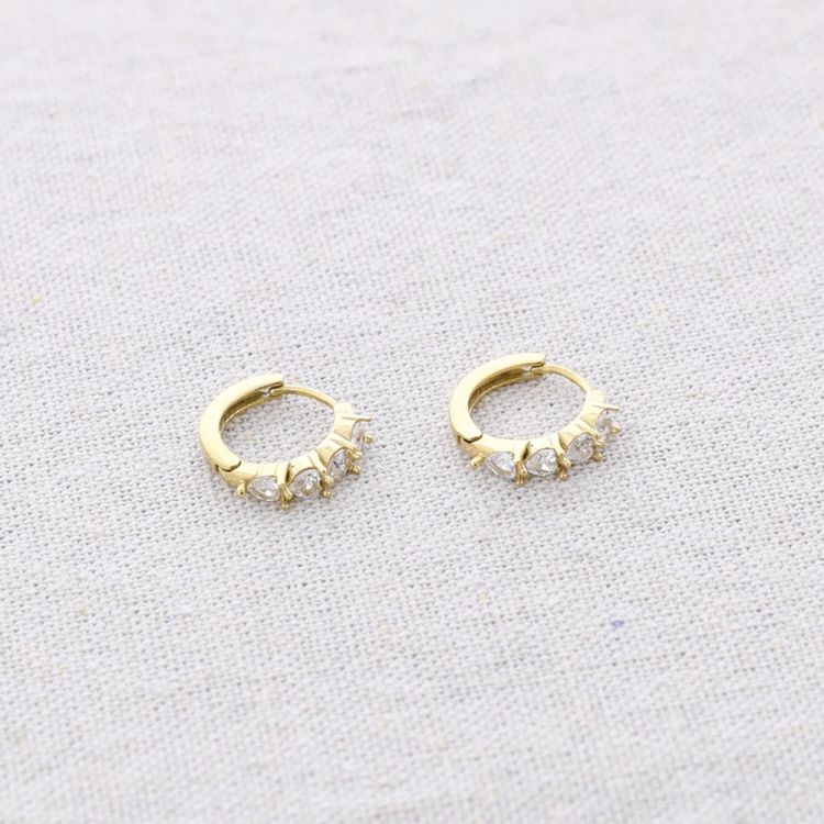 PENDIENTES ACERO ARO CRISTALES 2