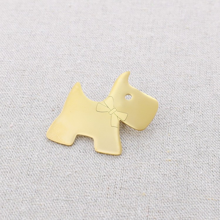BROCHE ACERO PERRITO