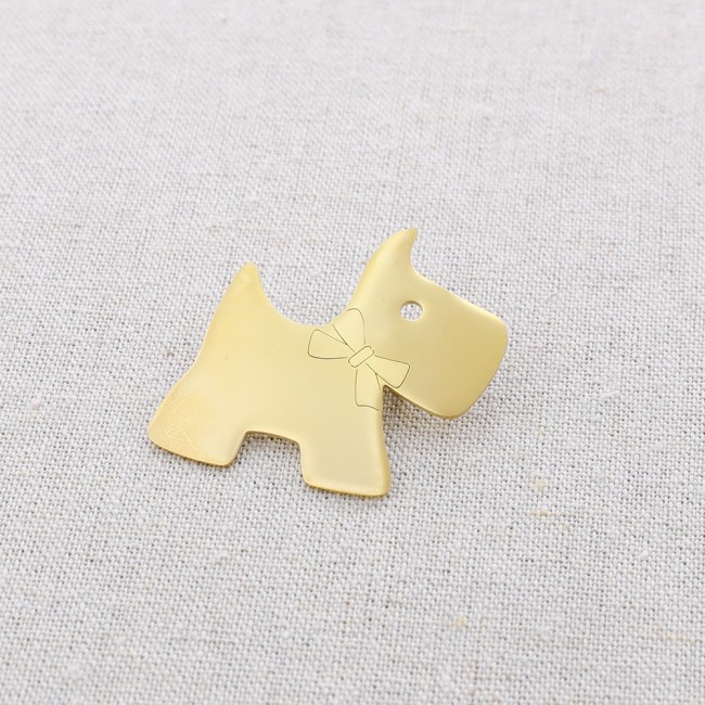 BROCHE ACERO PERRITO