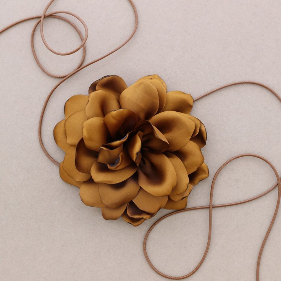 GARGANTILLA FLOR TELA