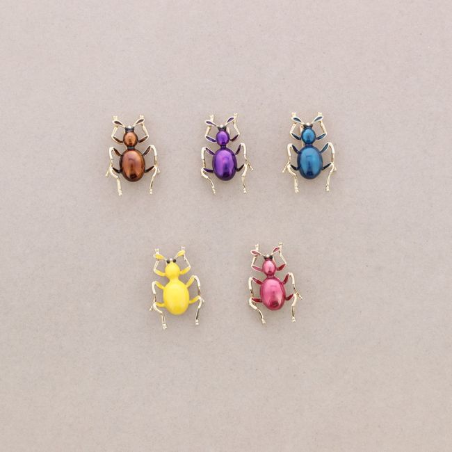 BROCHE INSECTO METAL ESMALTE