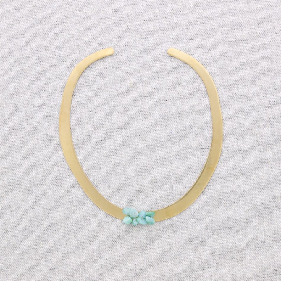 CHOKER ACERO PIEDRECITAS