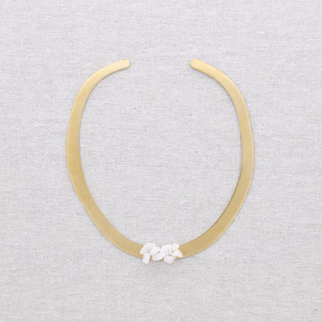 CHOKER ACERO PIEDRECITAS