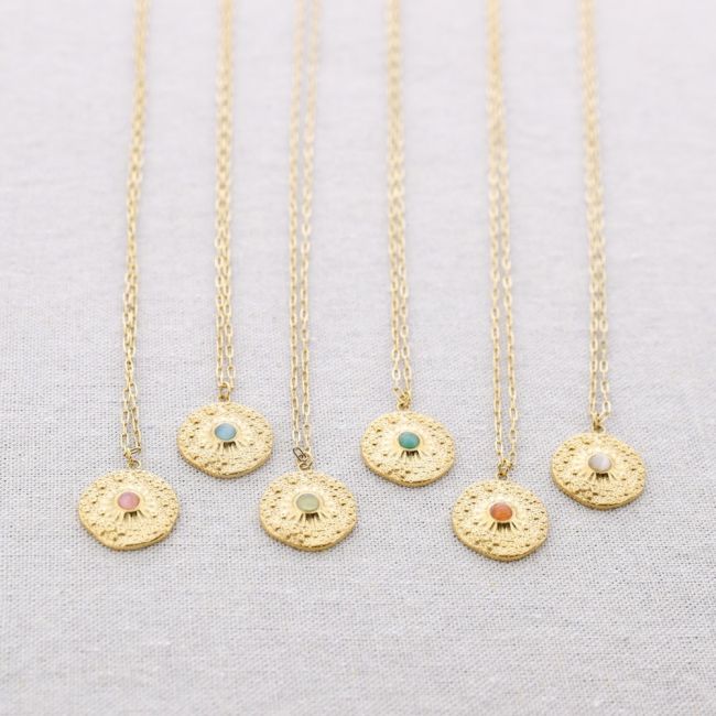 STONE MEDAL STEEL CHOKER