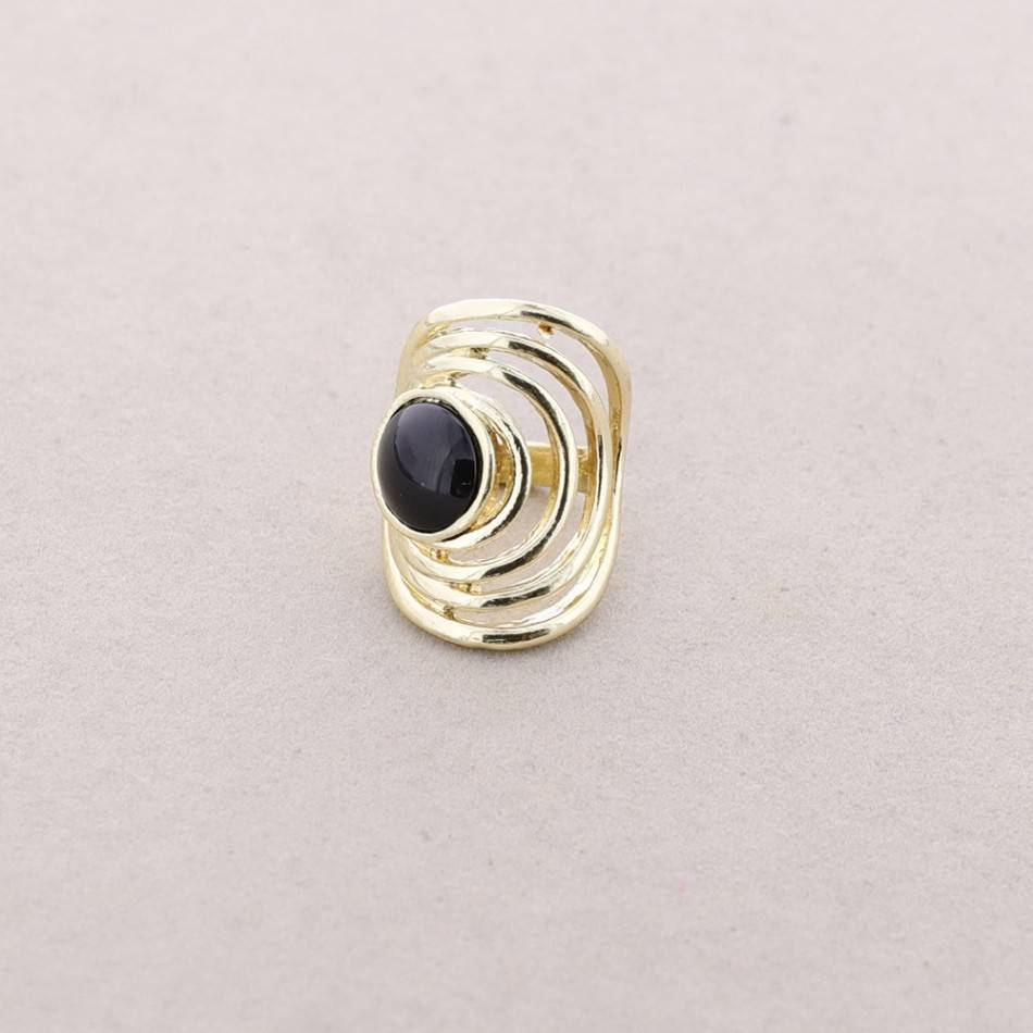 GOLD-PLATED METAL RESIN RING