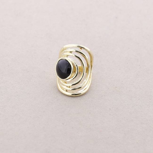GOLD-PLATED METAL RESIN RING