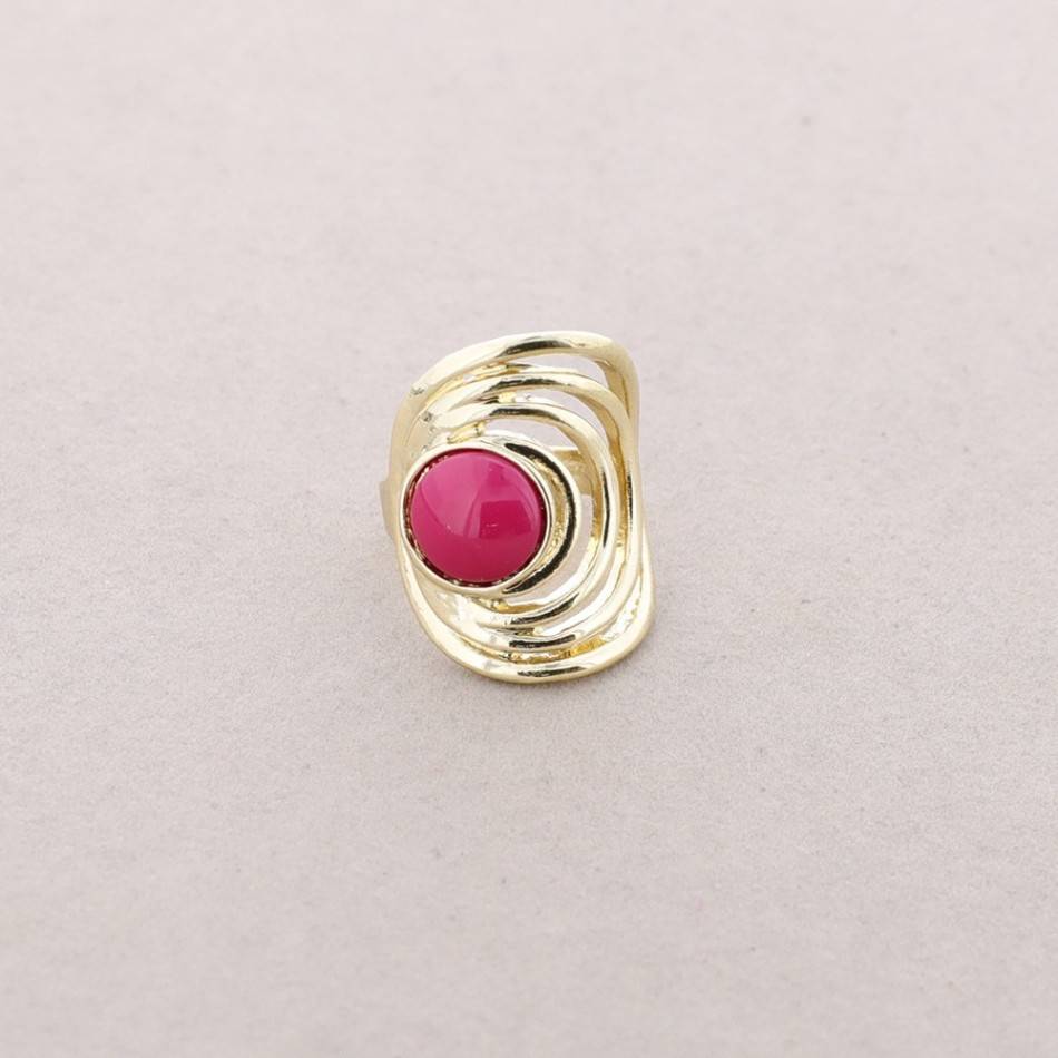GOLD-PLATED METAL RESIN RING