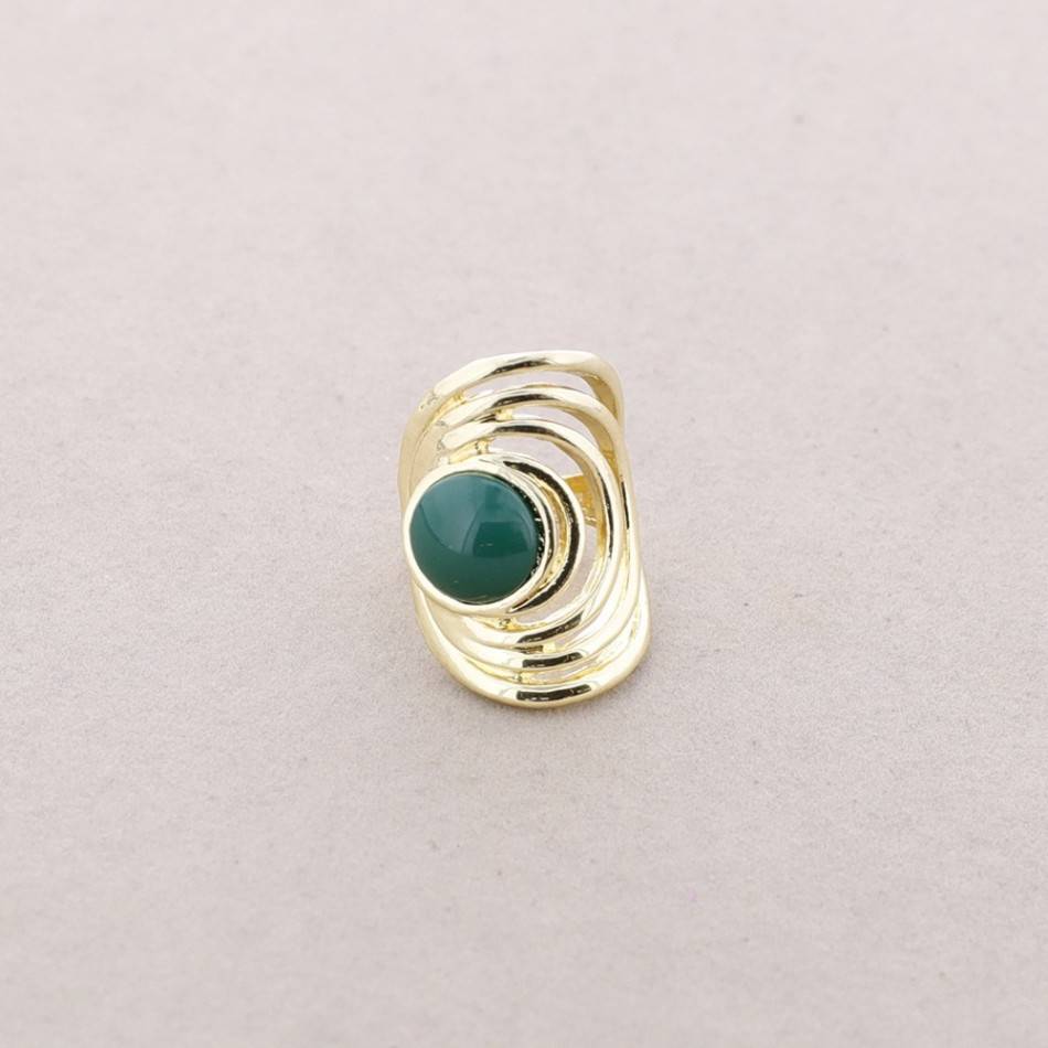 GOLD-PLATED METAL RESIN RING