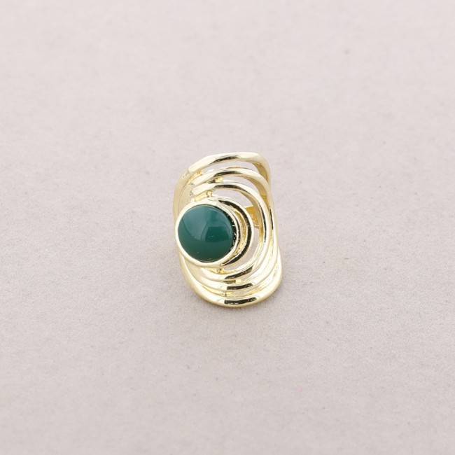 GOLD-PLATED METAL RESIN RING