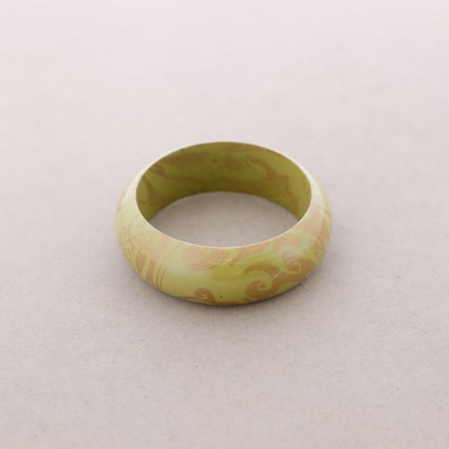PULSERA MADERA DIBUJO 2,5 CM