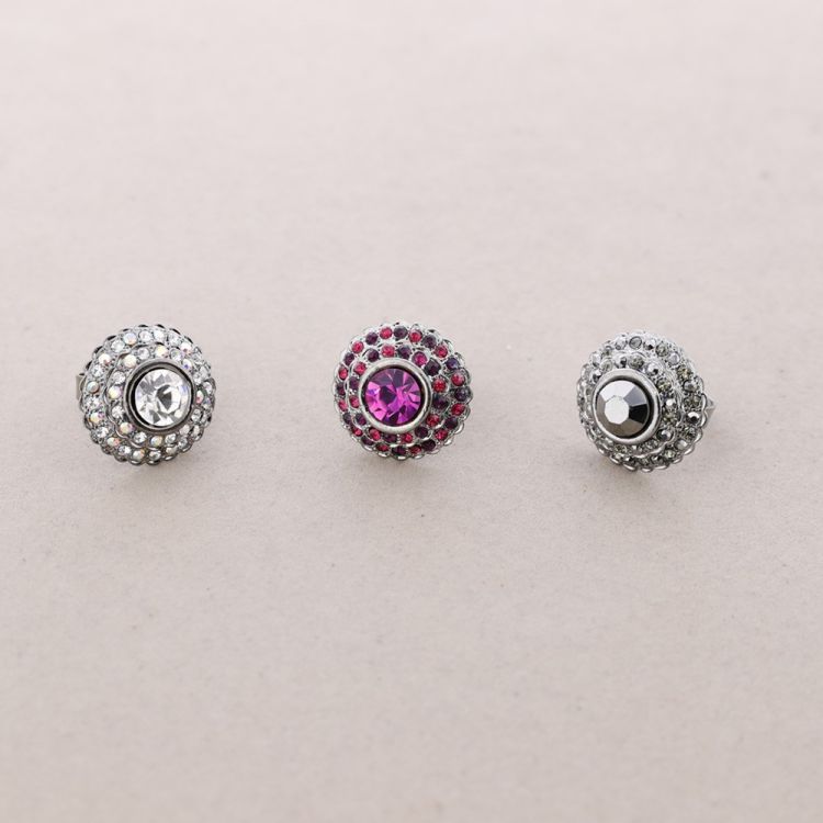 ANILLO METAL CRISTALES 2
