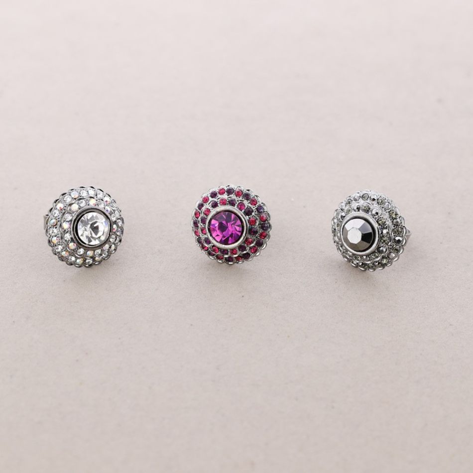CRYSTAL METAL RING