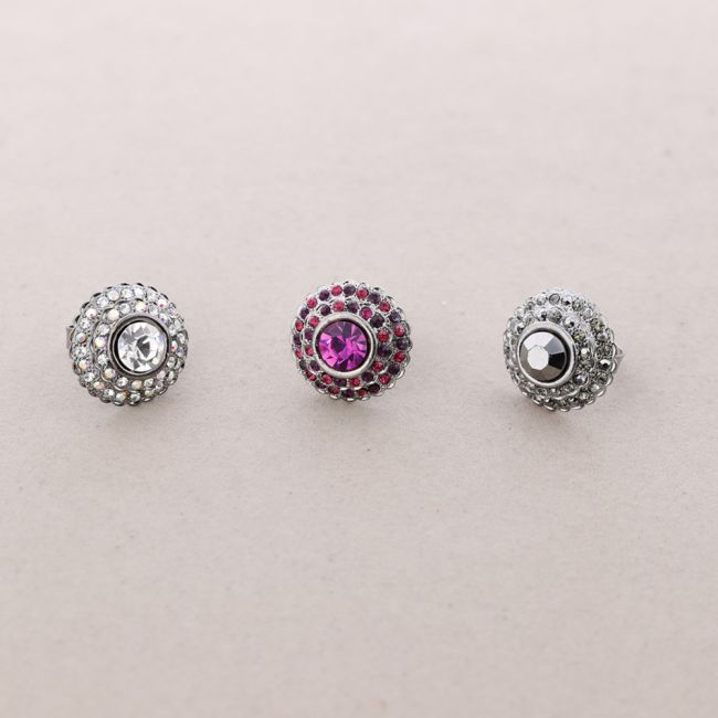 ANILLO METAL CRISTALES