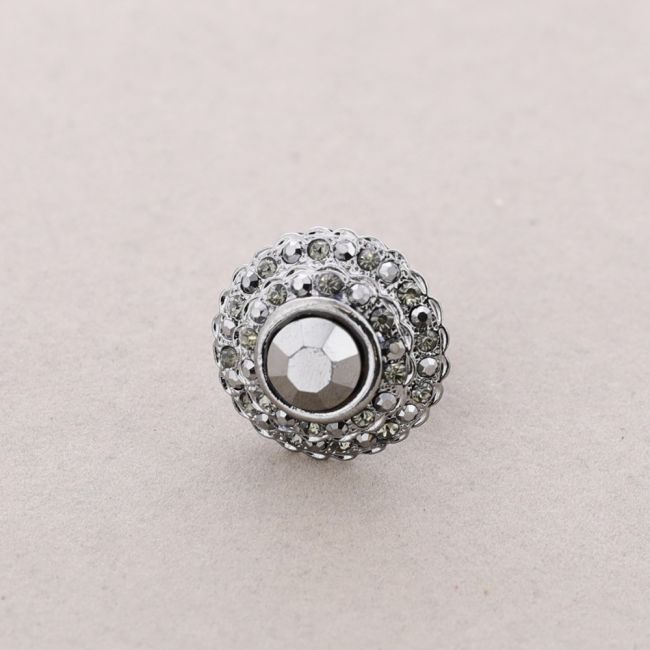 ANILLO METAL CRISTALES