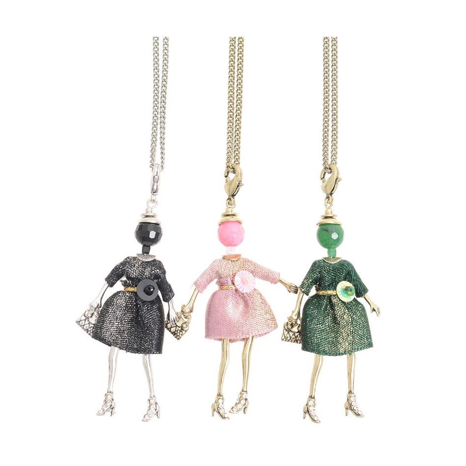 LONG PENDANT NECKLACE MINI DOLL