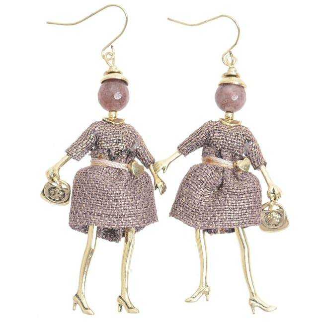DOLL PENDANT EARRINGS