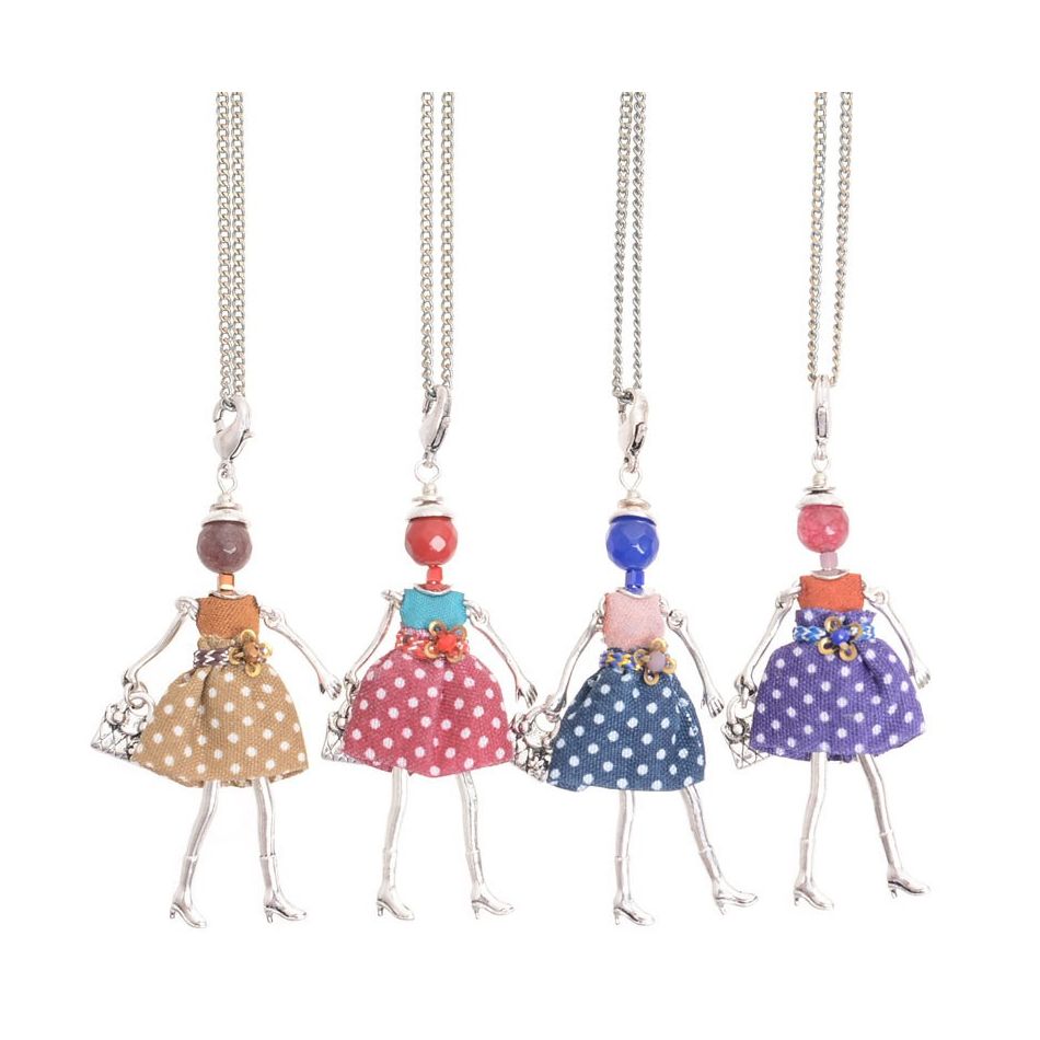LONG PENDANT NECKLACE MINI DOLL