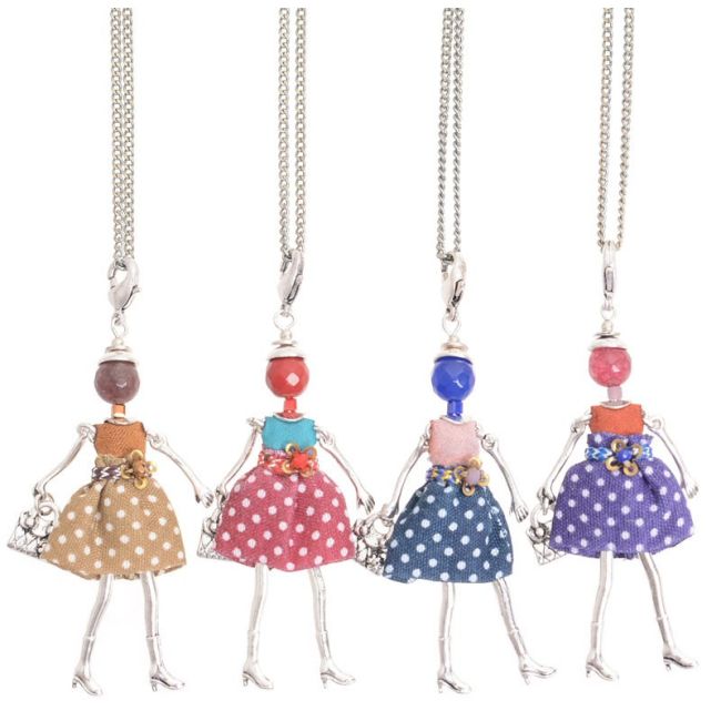 LONG PENDANT NECKLACE MINI DOLL