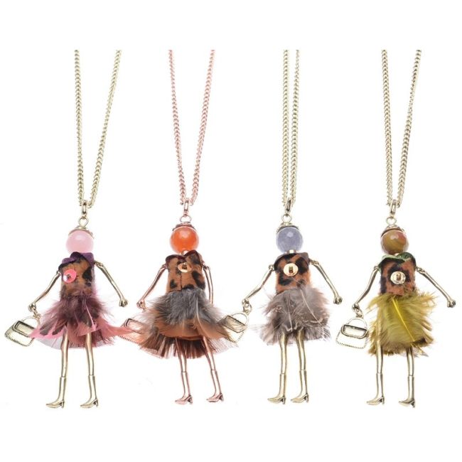 LONG PENDANT NECKLACE DOLL