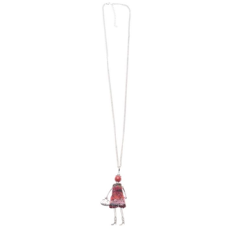 LONG NECKLACE DOLL PENDANT