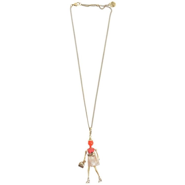 LONG PENDANT NECKLACE MINI DOLL