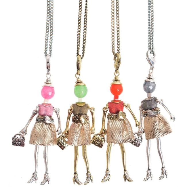 LONG PENDANT NECKLACE MINI DOLL