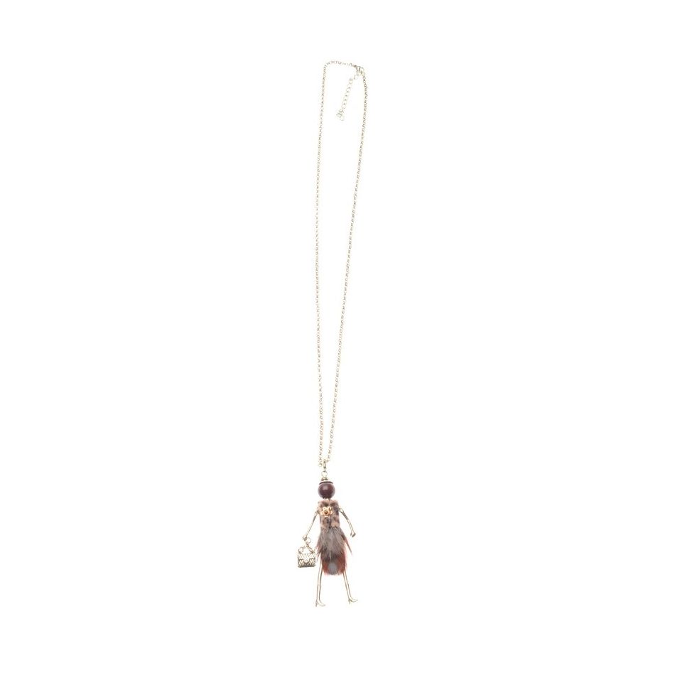 LONG NECKLACE DOLL PENDANT