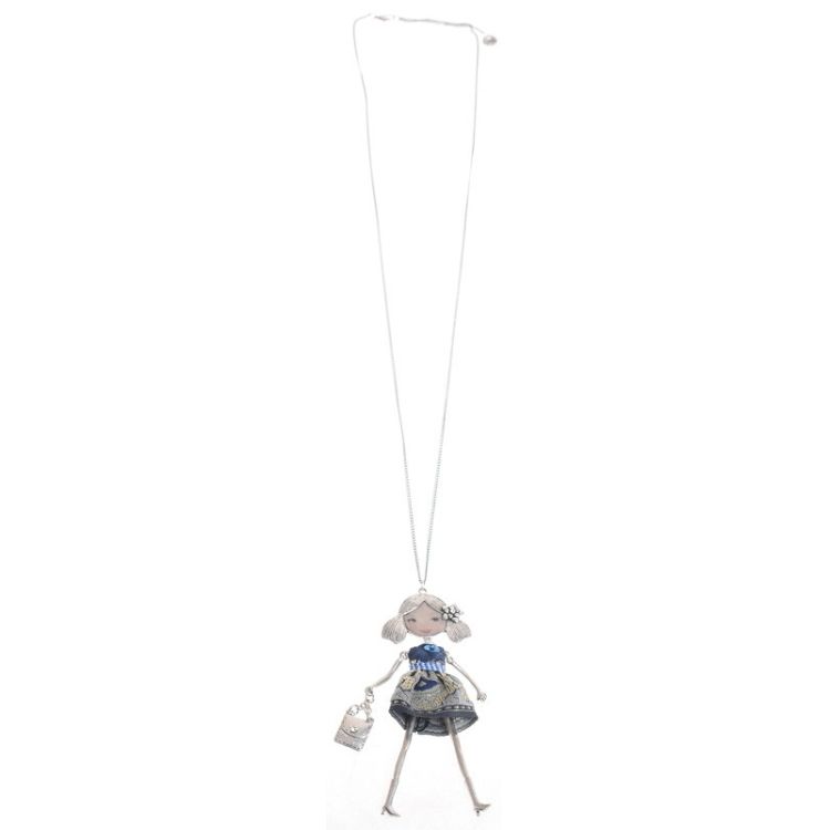 LONG NECKLACE DOLL PENDANT
