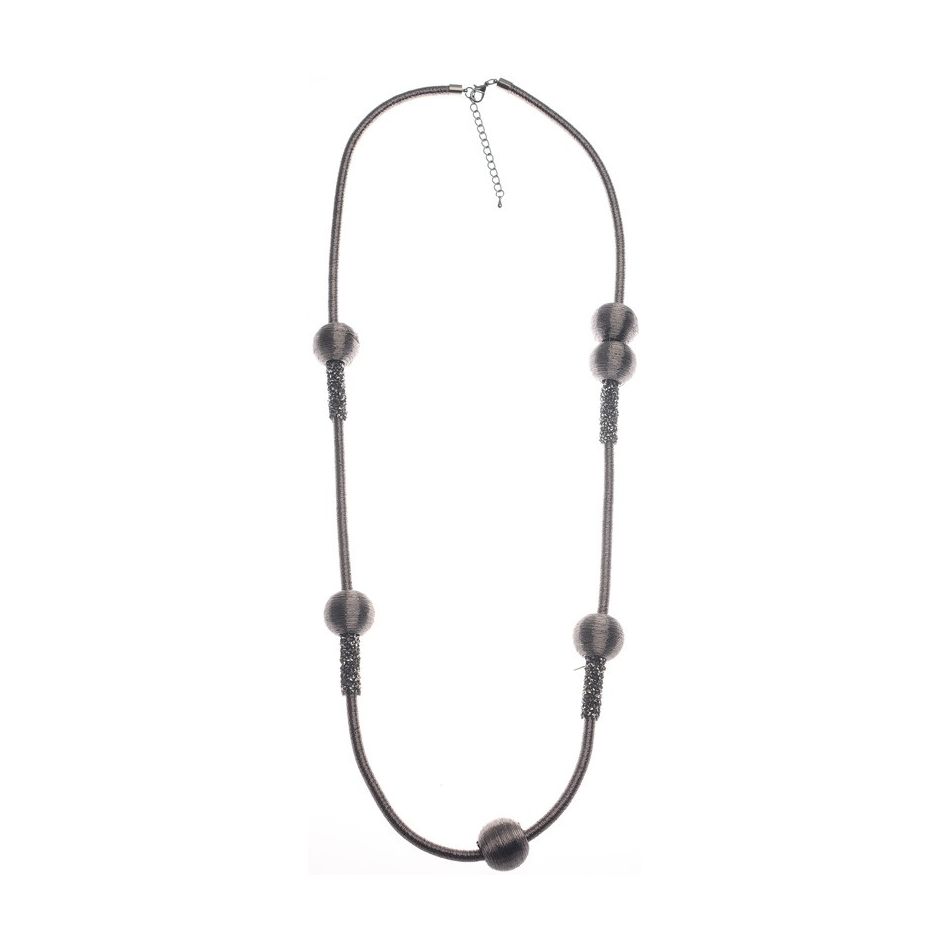 LONG NECKLACE WITH BALL BEADS