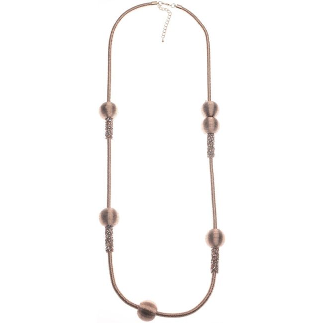 LONG NECKLACE WITH BALL BEADS